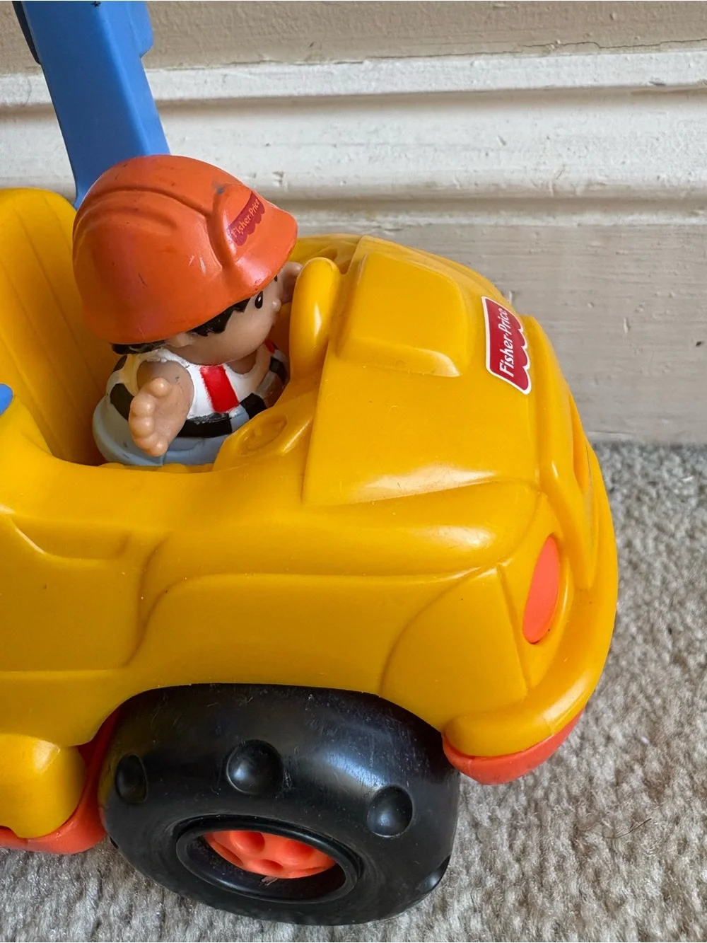 Fisher price little people dump truck with figurine and play balls